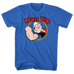 Popeye Shirt Man Up Royal T-Shirt