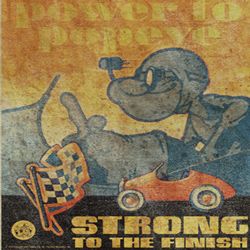 Popeye Shirt Power to Popeye Adult Natural T-Shirt Tee