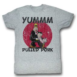 Popeye Shirt Pulled Pork Athletic Heather T-Shirt