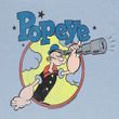 Popeye Shirt Right On Adult Light Blue T-Shirt Tee