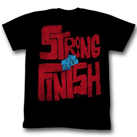 Popeye Shirt Strong To The Finish Black T-Shirt