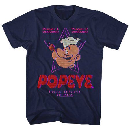 Popeye Shirt Video Game Navy T-Shirt