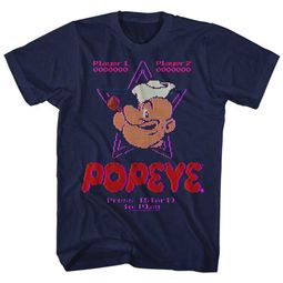 Popeye Shirt Video Game Navy T-Shirt