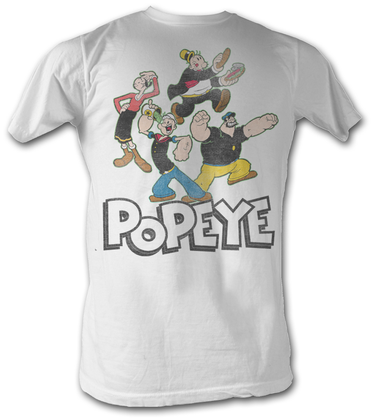Popeye T Shirt Amazon 2026.Popeye T-shirt The Sailorman Group Adult White Tee Shirt - Popeye Shirts