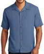 Upscale Men's Short Sleeve Easy Care Camp Shirt
