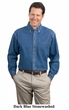Port Authority Men's Heavyweight Denim Shirt - Stonewashed 100% Cotton Work Shirt - View #8