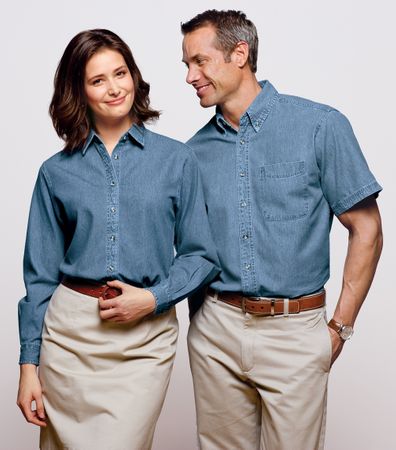 Port Authority Denim Shirt Short Sleeve