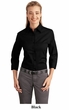 Port Authority Ladies Blouse Dress Shirt Easy Care 3/4 Sleeve