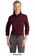 Port Authority Ladies Blouse Dress Shirt Easy Care 3/4 Sleeve