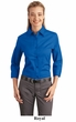 Port Authority Ladies Blouse Dress Shirt Easy Care 3/4 Sleeve