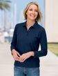 Port Authority Ladies Polo Shirt Sport Long Sleeve Silk Touch