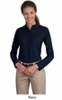 Port Authority Ladies Polo Shirt Sport Long Sleeve Silk Touch