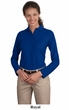 Port Authority Ladies Polo Shirt Sport Long Sleeve Silk Touch
