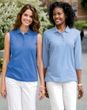 Port Authority Ladies Polo Shirt Sport Silk Touch 3/4 Sleeve