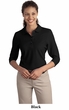 Port Authority Ladies Polo Shirt Sport Silk Touch 3/4 Sleeve