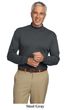 Port Authority Mock Turtleneck Shirt Interlock Knit Interlock Tee