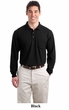 Port Authority Polo Shirt Long Sleeve Silk Touch With Pocket