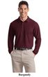 Port Authority Polo Sport Shirt Long Sleeve Silk Touch Polo