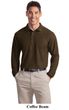 Port Authority Polo Sport Shirt Long Sleeve Silk Touch Polo