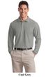 Port Authority Polo Sport Shirt Long Sleeve Silk Touch Polo
