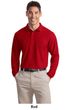 Port Authority Polo Sport Shirt Long Sleeve Silk Touch Polo