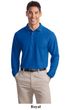 Port Authority Polo Sport Shirt Long Sleeve Silk Touch Polo