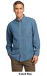Port & Company Dress Shirt Long Sleeve Value Denim
