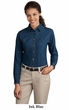 Port & Company Ladies Denim Shirt Long Sleeve Value Blouse