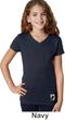 Pow Mia Patch Bottom Print Girls V-neck