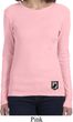 Pow Mia Patch Bottom Print Ladies Long Sleeve