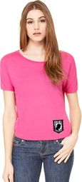 Pow Mia Patch Bottom Print Ladies Open Back Tee