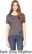Pow Mia Patch Bottom Print Ladies Open Back Tee