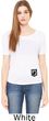 Pow Mia Patch Bottom Print Ladies Open Back Tee