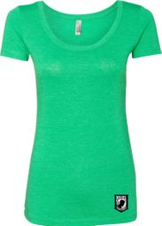 Pow Mia Patch Bottom Print Ladies Scoop Neck