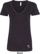 Pow Mia Patch Bottom Print Ladies V-Neck