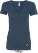 Pow Mia Patch Bottom Print Ladies V-Neck