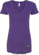 Pow Mia Patch Bottom Print Ladies V-Neck