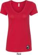 Pow Mia Patch Bottom Print Ladies V-Neck