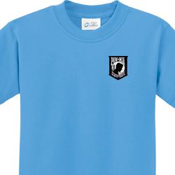 Pow Mia Patch Pocket Print Kids Shirts