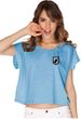 Pow Mia Patch Pocket Print Ladies Boxy Tee