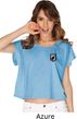 Pow Mia Patch Pocket Print Ladies Boxy Tee