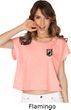 Pow Mia Patch Pocket Print Ladies Boxy Tee
