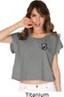 Pow Mia Patch Pocket Print Ladies Boxy Tee