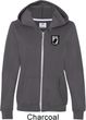 Pow Mia Patch Pocket Print Ladies Full Zip Hoodie