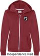 Pow Mia Patch Pocket Print Ladies Full Zip Hoodie