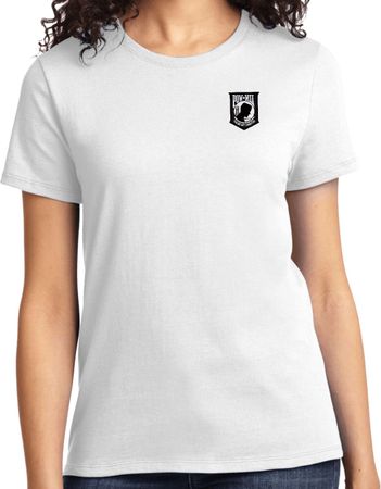 Pow Mia Patch Pocket Print Ladies T-shirt