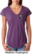 Pow Mia Patch Pocket Print Ladies Tri Blend V-neck