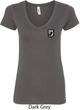 Pow Mia Patch Pocket Print Ladies V-neck
