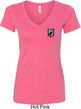 Pow Mia Patch Pocket Print Ladies V-neck