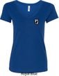 Pow Mia Patch Pocket Print Ladies V-neck
